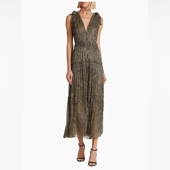 Sabina Musáyev Helena Metallic Tiered Maxi Dress - Picture 2 of 6